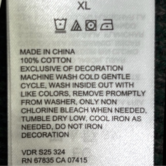 Nautica Quarter Zip Sweater Luxury Knit Colorblock Stripe Green Gray Men Size XL - Picture 9 of 16